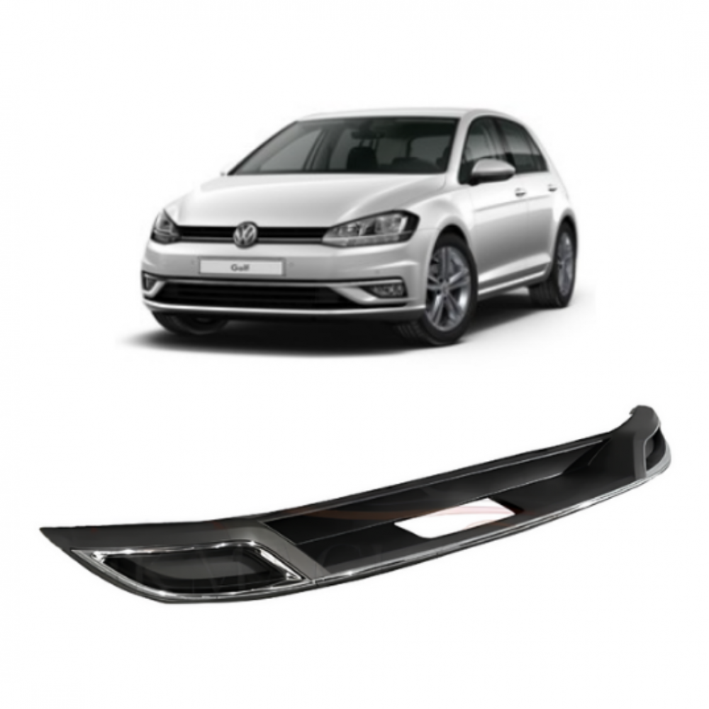 VW GOLF 7.5 ARKA TAMPONDİFÜZÖR SPOYLER CROMLU FULL 5G6807568R SET