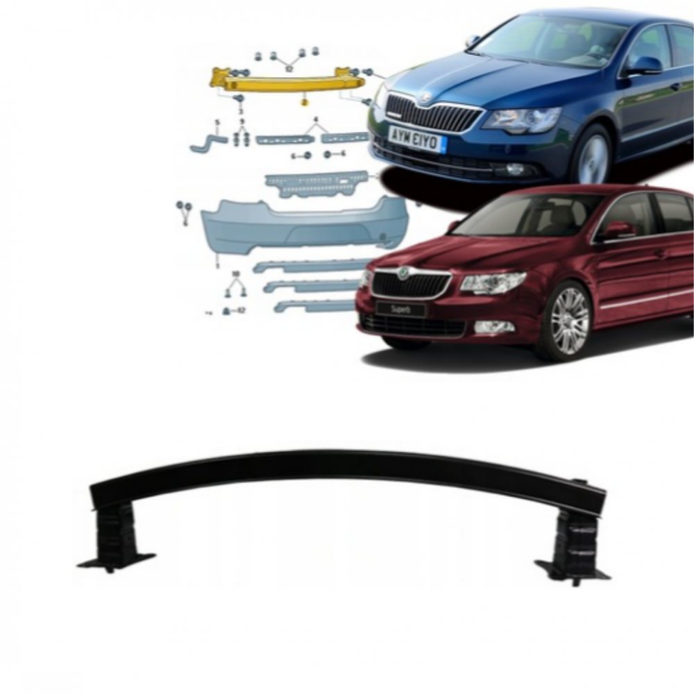 SKODA SUPERB 2008-2015 ARKA TAMPON DEMİRİ 3T5807305C