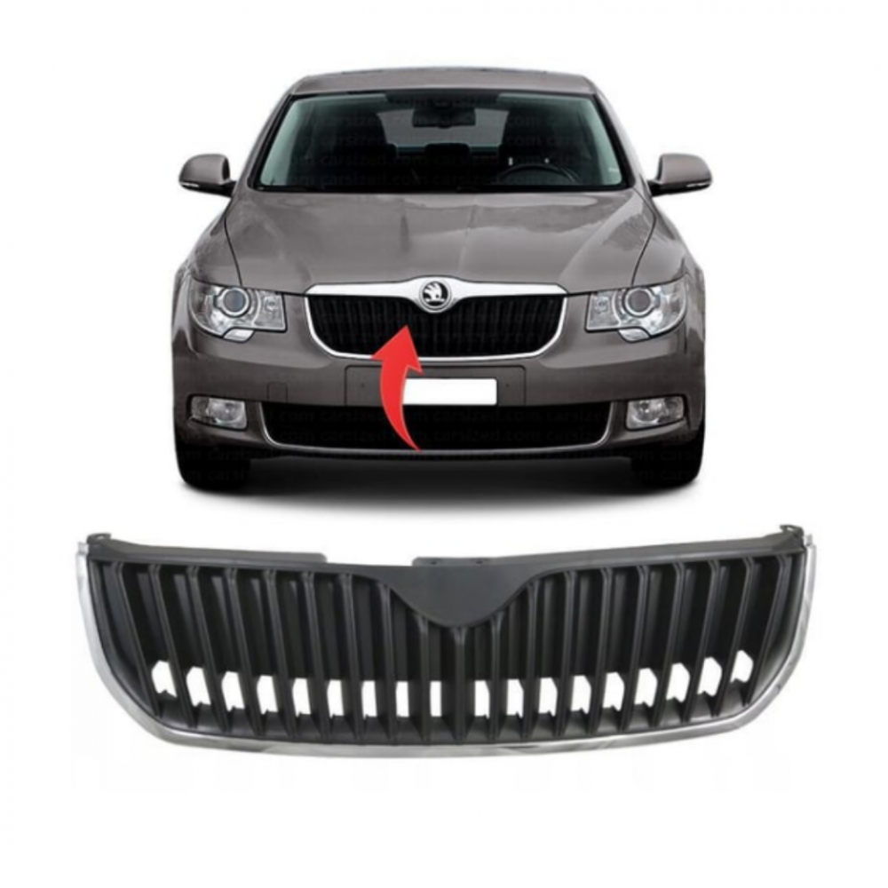 SKODA SUPERB 2009-2013 ÖN PANJUR KROM ÇERCEVE 3T0853668A