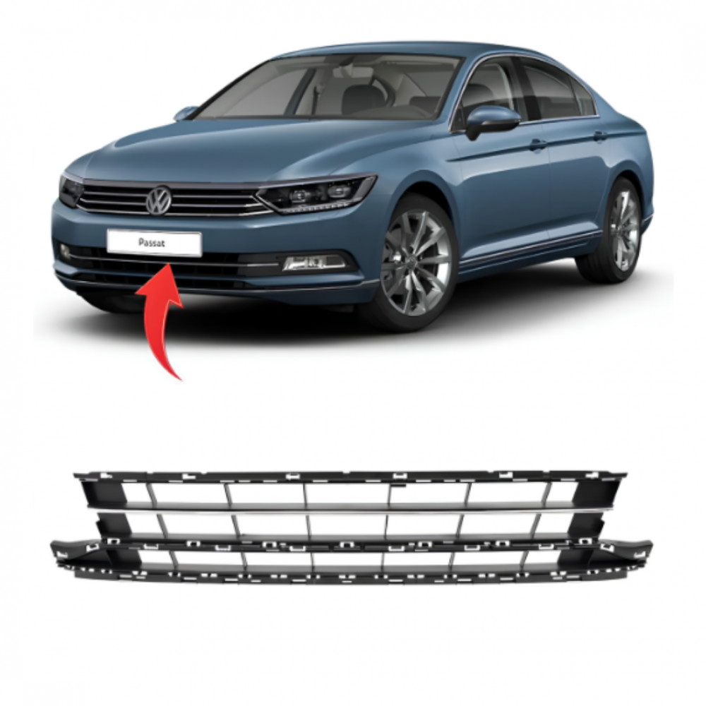 VW PASSAT B8 2015-2018 ORTA IZGARA KROMLU 3G0853671K