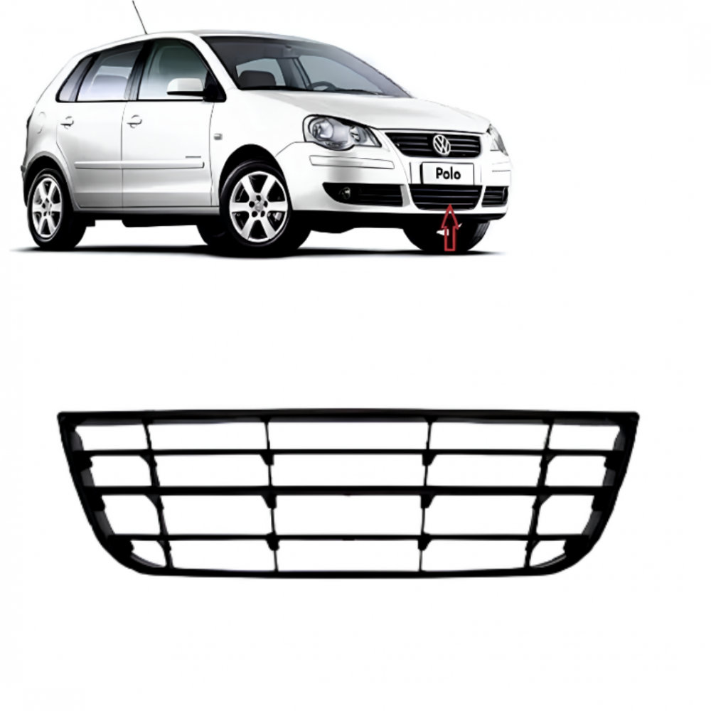 VW POLO 2005-2010 ÖN TAMPON ORTA IZGARA POLO 6Q0853677B