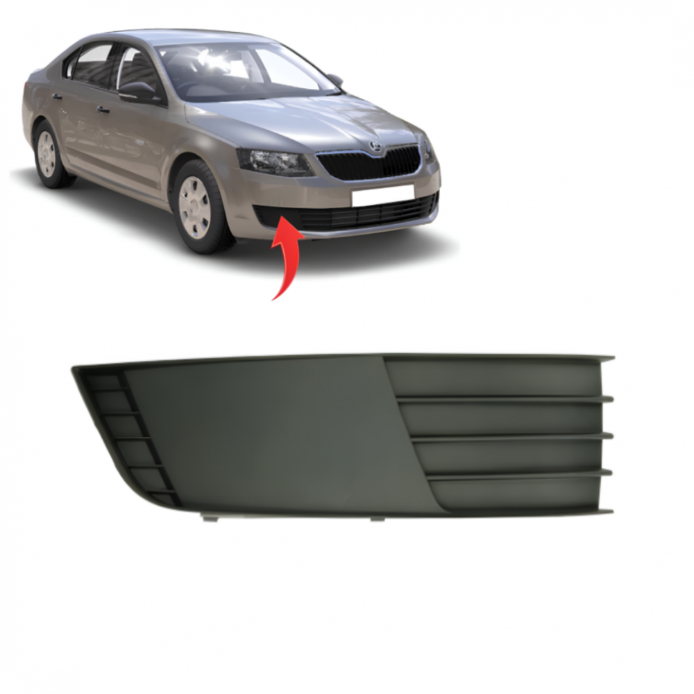 SKODA OCTAVİA 2013-2017 SAĞ SİS KAPAGI SİSSİZ 5E0807368