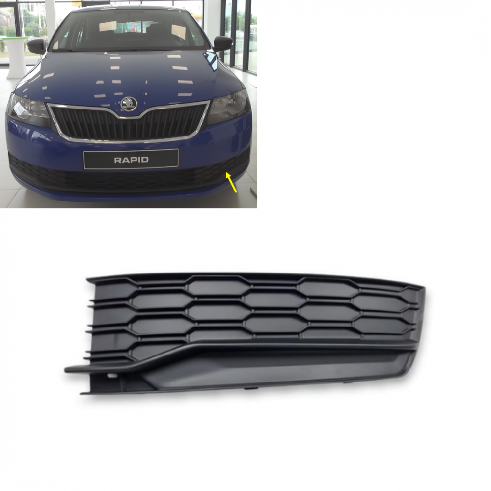 SKODA RAPİD 2017-2021 SOL TAMPON KAPAGI 5JA807367A