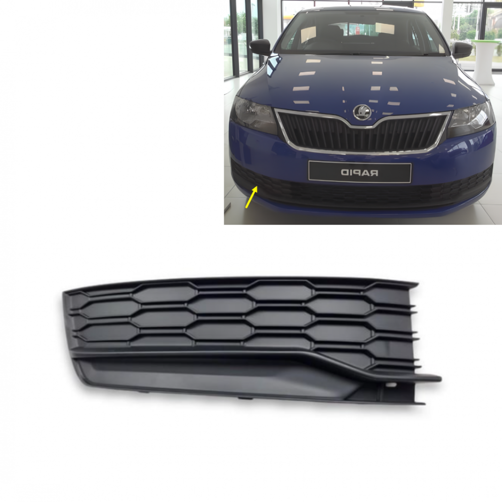 SKODA RAPİD 2017-2021 SAĞ TAMPON KAPAGI 5JA807368A
