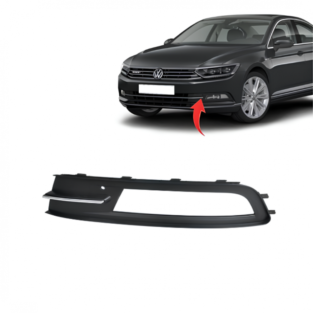 VW PASSAT B8 2015-2018 SOL SİS KAPAĞI SİSLİ NİKELAJLI 3G0854661A