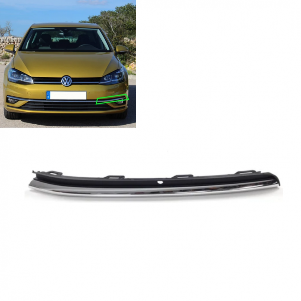 GOLF 7.5 SAĞ SİS KAPAGI TAMPON NİKELAJI 5G0854662F