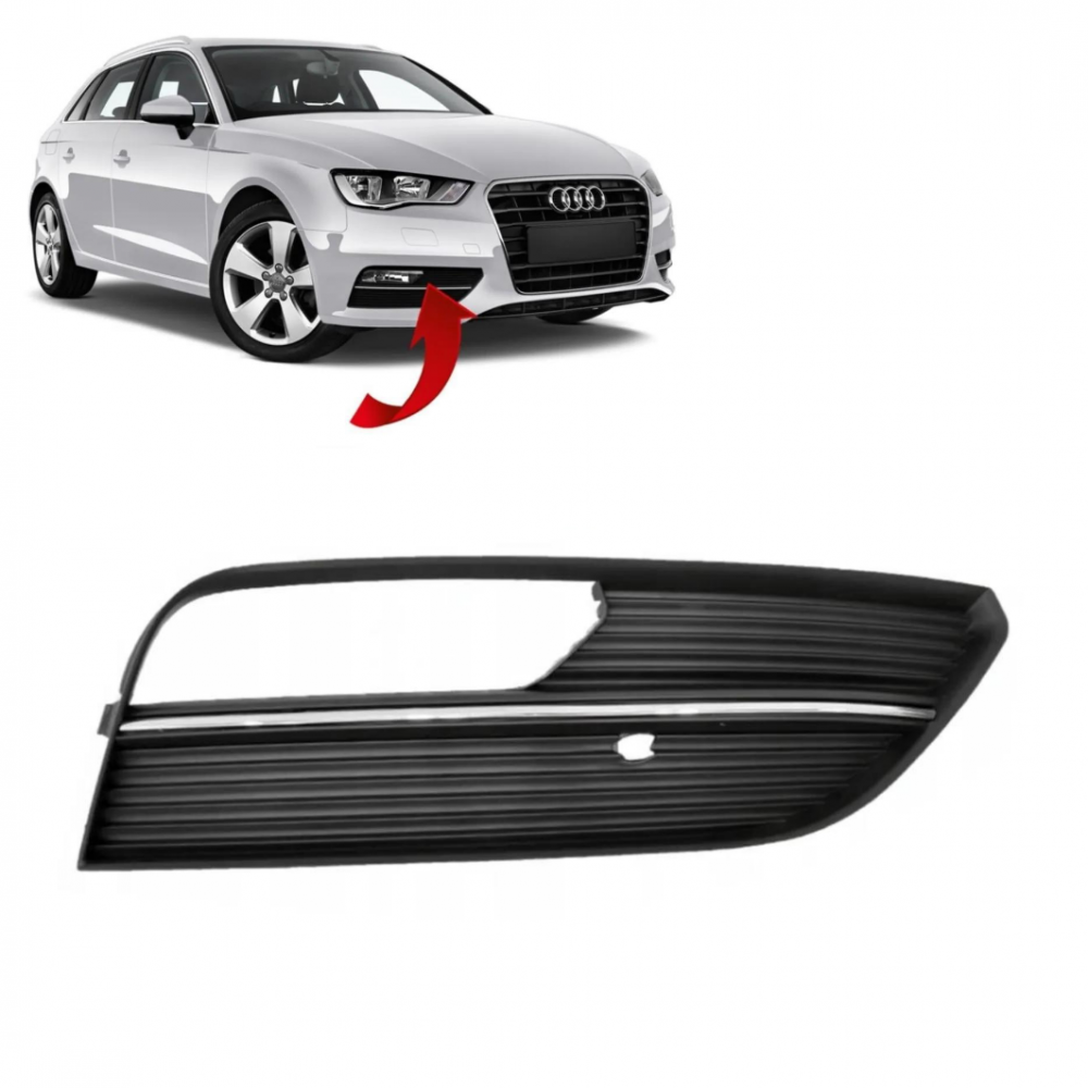 A3 HATCHBACK SAĞ SİS KAPAGI SİSLİ KROMLU 8V3807682A