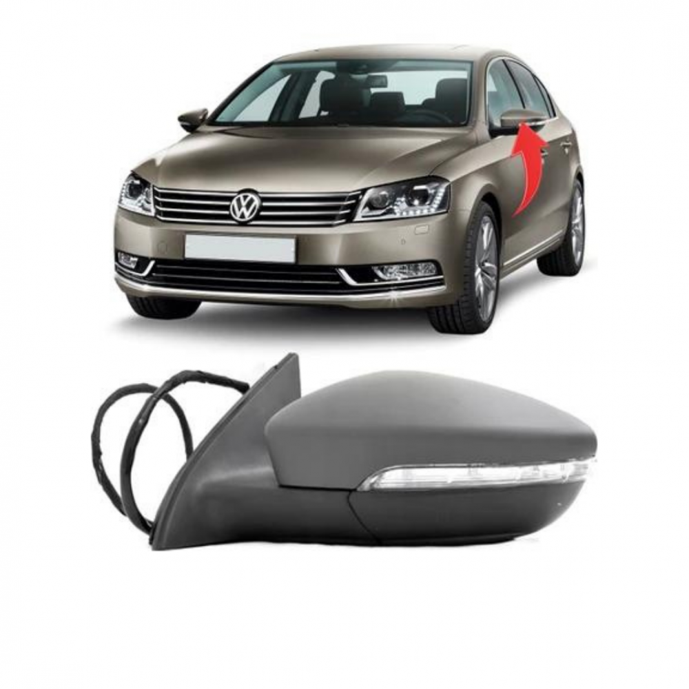 PASSAT B7 2010-2015 SOL AYNA KOMPLE HAFIZ. ÇEVRE AYDINL. 13 KABLO 3AA857507K