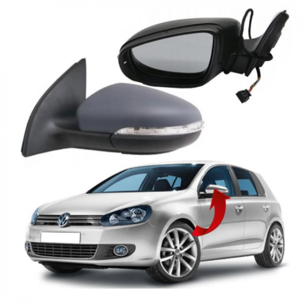 GOLF6 2009-2013 SOL AYNA KOMPLE ELEKTRİKLİ ISITMALI 5K0857507AD