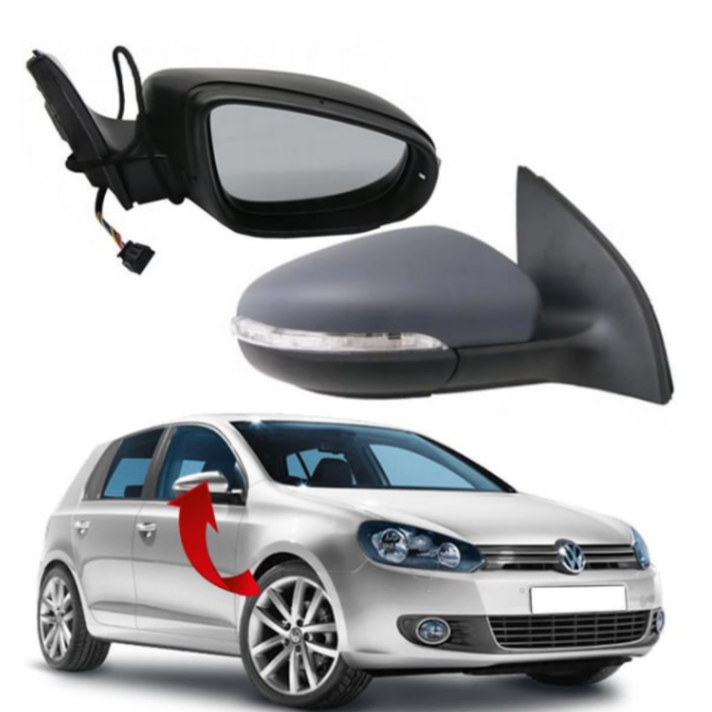 GOLF6 2009-2013 SAĞ AYNA KOMPLE ELEKTRİKLİ ISITMALI 5K0857508AD