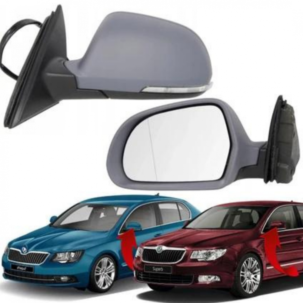 SUPERB 08-15 SOL AYNA KOMPLE KATLAMALI CEVRE AYDINLAMALI 13 PİN 3T1857507CB