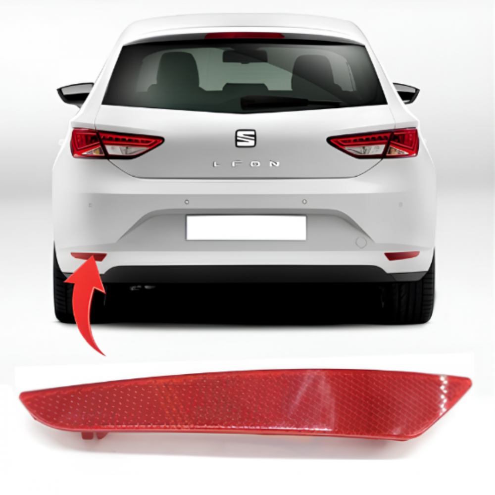 SEAT LEON 2013-2017 REFLEKTOR ARKA TAMPON SOL 5F0945105F