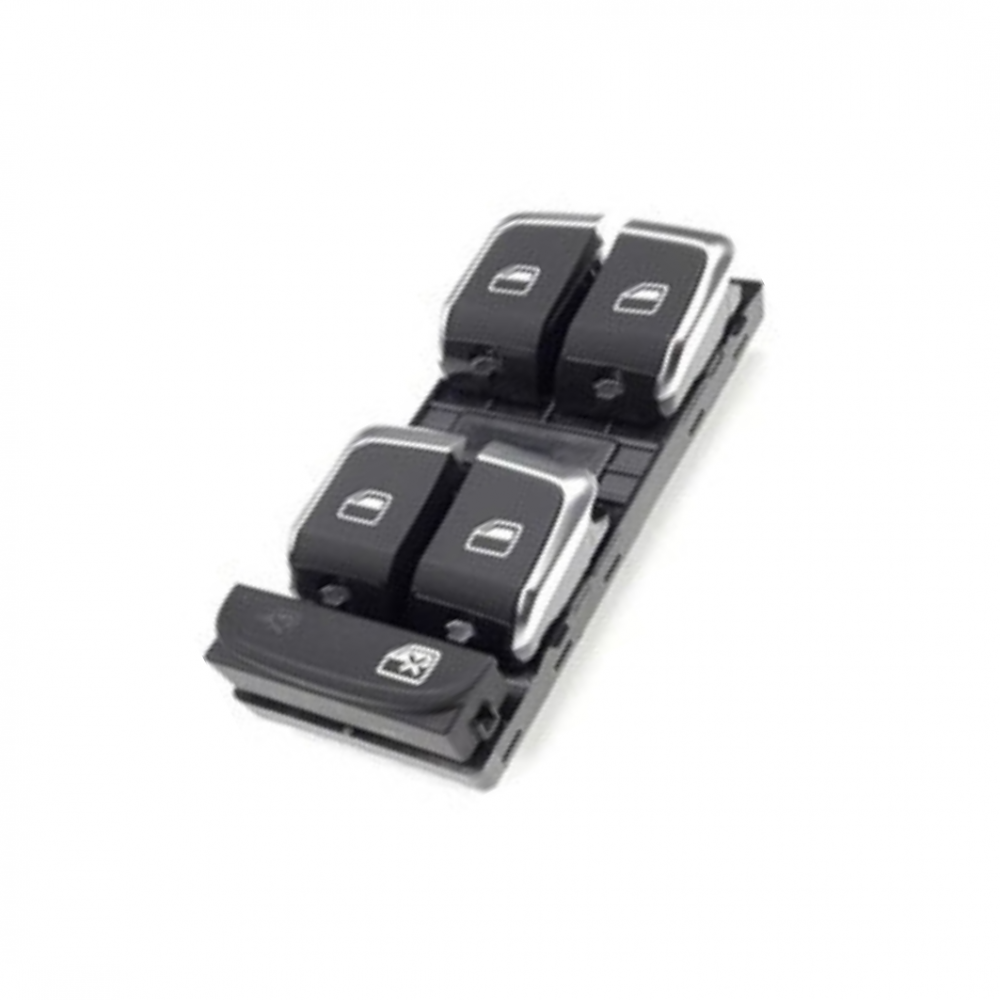 AUDİ A4 2008-2016 / Q5 2013-2017 CAM ACMA DÜGMESİ 4 LÜ SOL KROMLU 8K0959851F