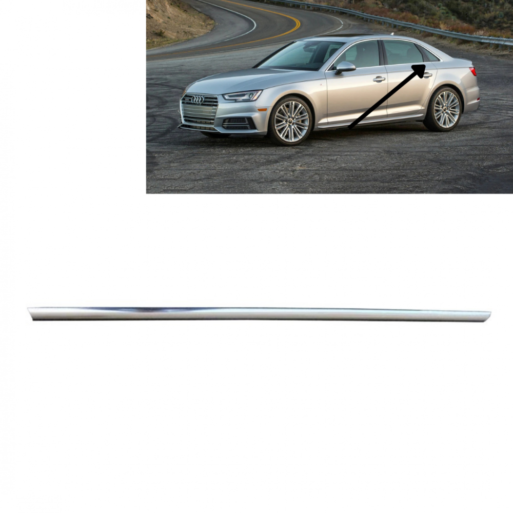 AUDİ A4 2016-2022 CAM SIYIRICI FİTİL ARKA SOL KROMLU 8W0853763B 2ZZ