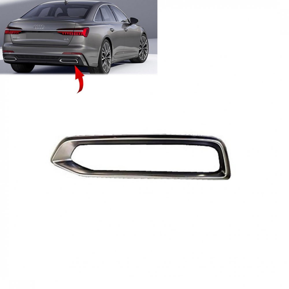 AUDİ A6 2019-2022 ARKA SPOYLER ÇERÇEVE PARLAK GRİ SAĞ 4K0807812 3Q7