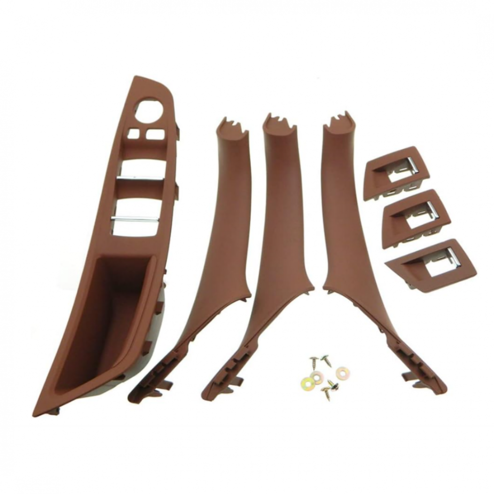 BMW F10 2011-2017 KAPI KOL TUTAMAK SETİ 7 PARCA AYNA KATLAMALI (MOCHA) 51417359283.