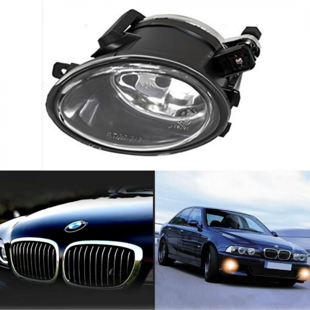 BMW E39 E46 SİS FARI SOL DÜZ CAM (M-TECH TAMPON İÇİN) 63177894017