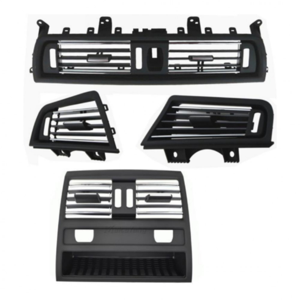 BMW F10 2011-2017 KALORİFER IZGARASI ISITMALI (4LÜ SET KROMLU) 64229166885/344/889/890