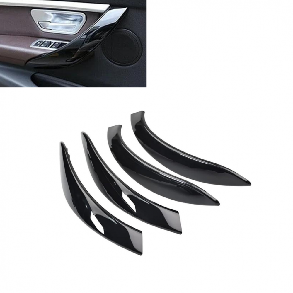 BMW F30 F32 F36 KAPI KOLU TUTAMAK KAPLAMA SET PİANO SİYAH 51417275487/51417275488